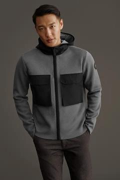 Ropa Canada Goose Hombre México - Elgin Suéteres Black Label Grises MP8461935